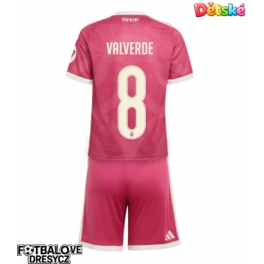 Real Madrid Federico Valverde #8 Dětské Alternativní dres komplet 2026-27 Krátký Rukáv (+ trenýrky)